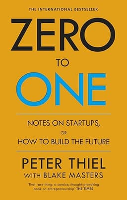 Book cover: Zero to One by Peter Thiel